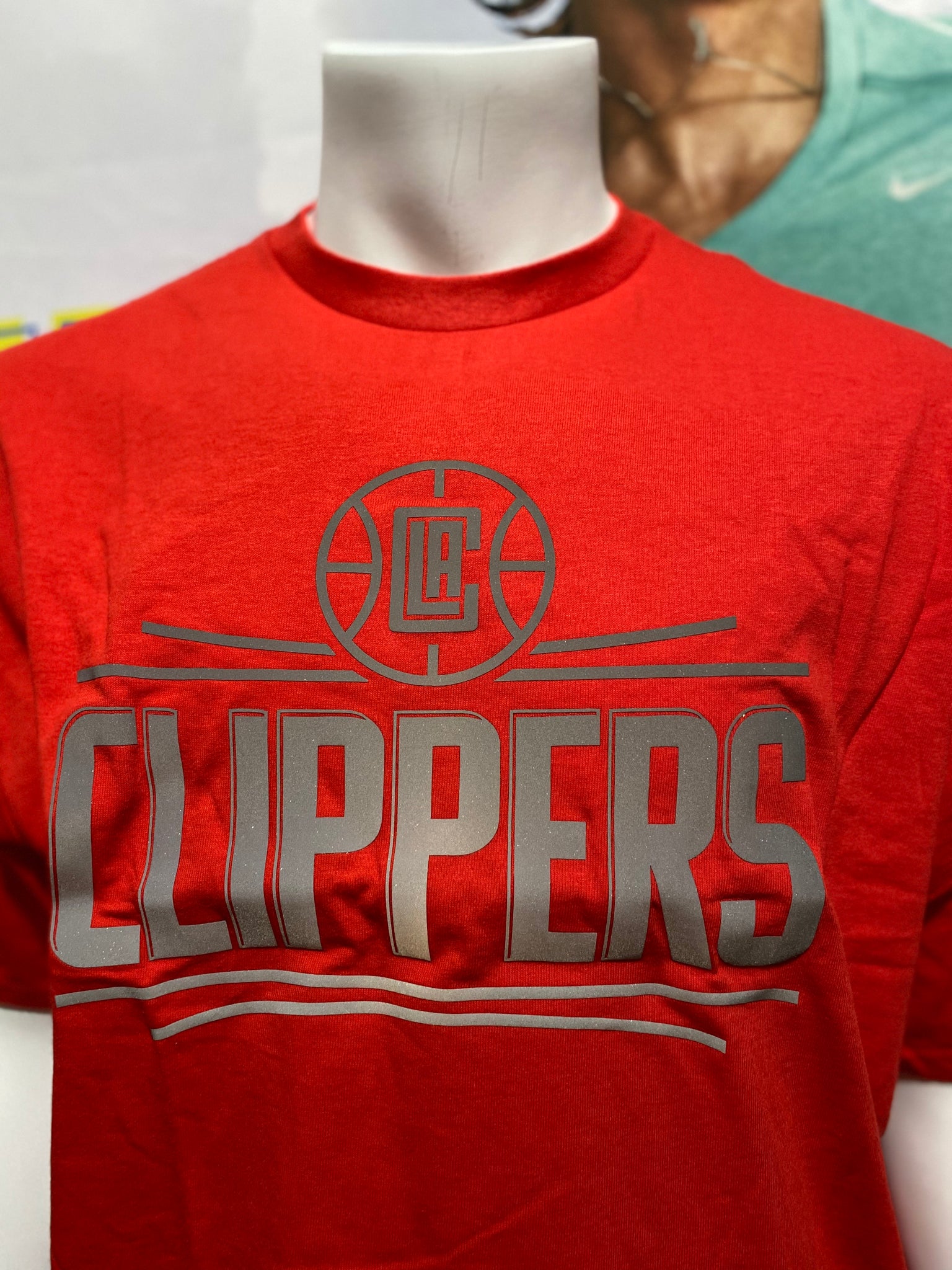 LA Clippers Reflective 3/4 Sleeve Shirt NWT