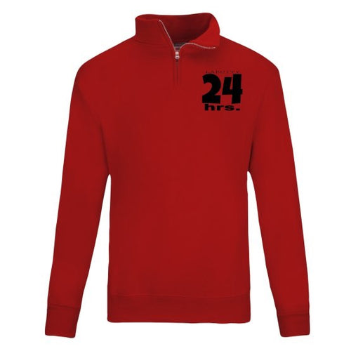 24 Hours Quarter Zip by LABCITY (All Red Everything Collection)