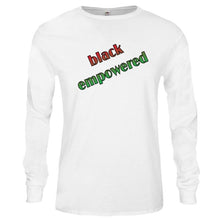 MENS BLACK EMPOWERED LONG-SLEEVE TEE by LABCITY